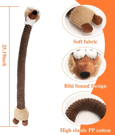 JMZDS&JL Squeaky Dog Toys, Plush Stuffed Crinkle Chew Toys for Small Medium Large Dogs, Puppy Teething Toys