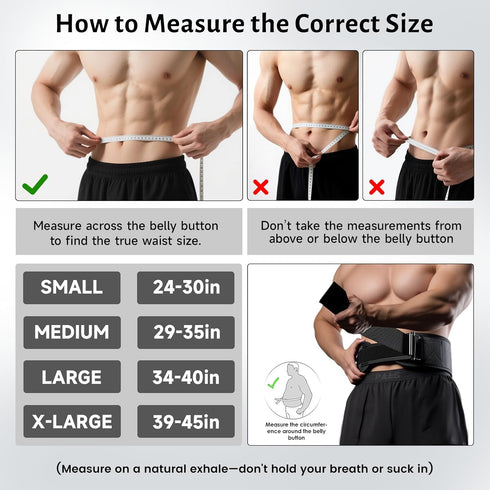 7.5inch MANUEKLEAR Gym Weight Lifting Belt Weight Lifting Workout Weightlifting Powerlifting Belt for Men Women