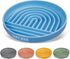 RICHIE Slow Feed Dog Bowl, Anti-Gulping, Durable Silicone, Safe for Small to Large Breeds, Blue