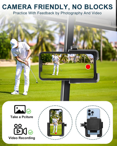 Golf Cart Phone Holder Mount - Magnetic with Vibration Dampener for EZGO/Club Car/Yamaha/ICON/Zone