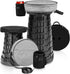 Collapsible Stool - Upgraded with 3 Slides Load Capacity 600lbs, Folding Camping