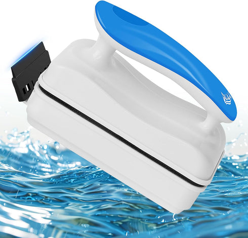 AQQA Aquarium Magnet Glass Cleaner,Dolphin Series-Fish Tank Algae Scraper Brush Cleaner for