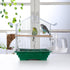 No Mess Automatic Bird Feeder, Inside Cage Parrot Feeder with Clear Perch and Acrylic Seed Container