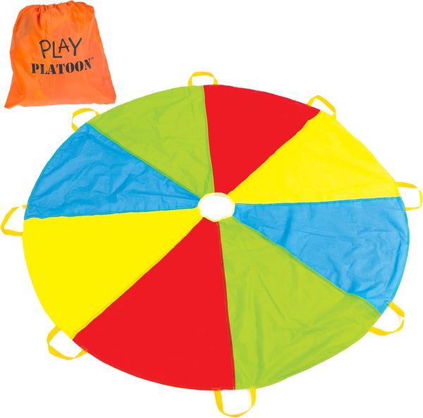 Play Platoon Rainbow Parachute Toy for Kids, 16 ft Parachute Game with
