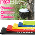 Resistance Bands for Working Out, Exercise Bands for Women & Men, Latex Elastic Bands for Yoga, Pilates, Rehab, Fitness and Home Workout, Strength Bands for Booty by COOBONS FITNESS
