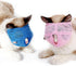 NACOCO Cat Muzzle, Breathable Mesh Pet Muzzle for Grooming, Anti Biting and Chewing (S, Blue)