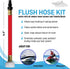 Flush Hose Adapter Kit for Yamaha Waverunner Jet Ski PWC Boats, Red