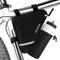 MOOCY Bike Frame Bag with Water Bottle Pouch for MTB Road Bike Cycling Accessories (Black)
