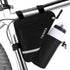 MOOCY Bike Frame Bag with Water Bottle Pouch for MTB Road Bike Cycling Accessories (Black)