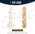 Coffee Wood Dog Chew Stick 9.7" & Natural Dog Rope Toys Size Large for Regular Chewers - 100% Organic Wood Stick