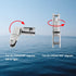 SHENGHUISS Heavy Duty Boat Anchor Chain Swivel Connector, 316 Stainless Steel Multi-Directional Anchor Roller (2 Sizes)