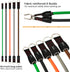 TheFitLife Exercise Resistance Bands with Handles - 5 Stackable Fitness Workout Bands up to 300 lbs
