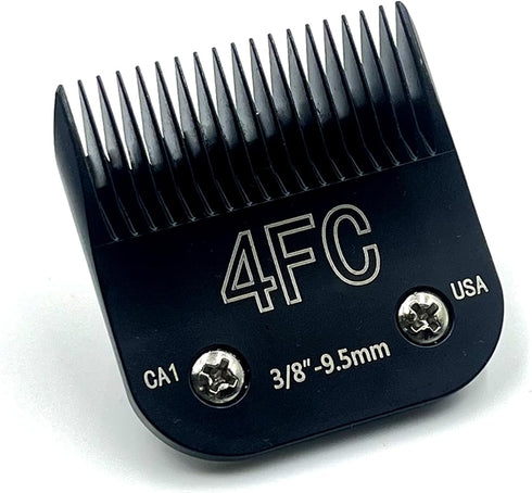 Steel Pet Dog Clipper Blades, Size-4F, Detachable, Compatible with Andis Cut Length 3/8"