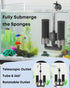 70 3 10-40 Pawfly Aquarium Sponge Filter, GPH Fish Tank Filter, W Submersible Small Aquarium Filter with Water Pump