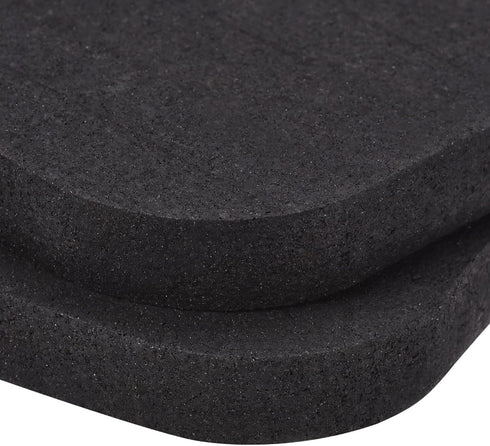 uxcell Treadmill Mat - 3.9"x3.9" Exercise Equipment Mat for Floor Protection, Sound Reduction, Black 4Pcs