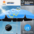 360Adjustable 2 PACK 48.8" 3 180+360 Umbrella Protection Stroller, beach chair umbrella with clamp, high UV protection.
