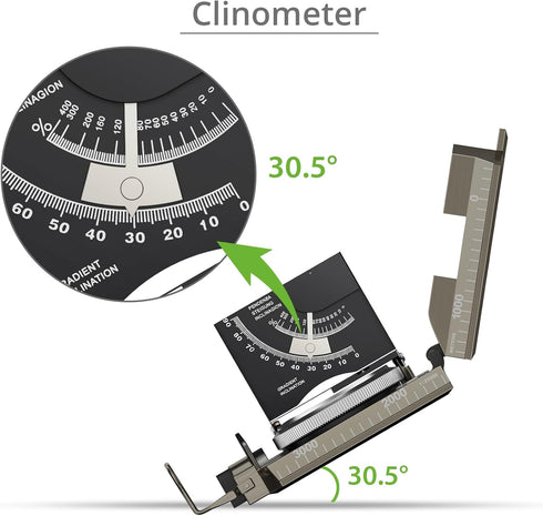 IP65 Proster Compass Hiking Survival - Lensatic Sighting Compass for Camping Navigation, Compass with Clinometer