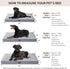 WNPETHOME Orthopedic Dog Beds for Large Dogs - Extra Large Waterproof Bed with Removable Cover & Anti-Slip Bottom