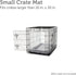 Friends Forever Bolster Dog Crate Mat - 30 Inch Washable Dog Crate Pad in Nova Grey