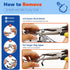 Supet Adjustable Prong Collar for Dogs, No Pull Training Collar with Quick Release Buckle, Extra Links Included