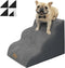 Dog Stairs for High Beds, 3-Step Small Large Dog Steps for Couch/Bed, Non-Slip Sticker Balanced Indoor Step, 30D Grey