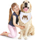 Xuniea 8 Pieces Sublimation Dog Bandanas, Solid White DIY Pet Triangle Scarf for Small to Large Dogs
