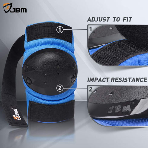Elbow JBM Adult & Kids Knee Pads Pads and Wrist Guards for Inline Skating, Roller Skating, Skateboarding, Scootering