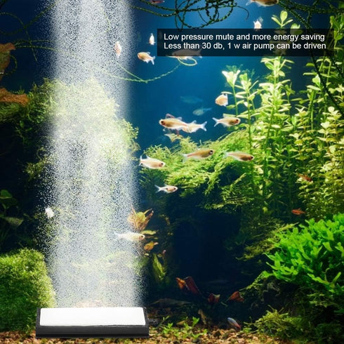 TOPINCN Aquarium Air Stone Bar, Ultra Silent Nano Air Bubble Stone Micro Bubble Diffuser for Fish Hydroponics Pump