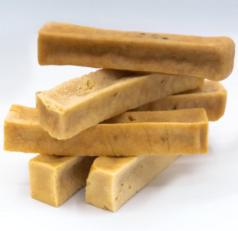 EcoKind Pet Treats Premium Gold Peanut Butter Flavored Yak Chews - All Natural Himalayan Dog Chew for Small to Large