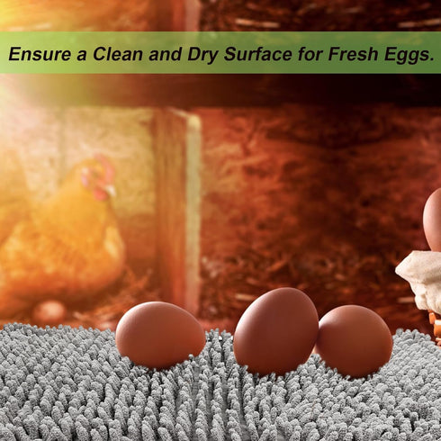 Wensdr 8 12 20 inches pcs Soft Chicken Nesting Pads for Laying Eggs Chenille Velvet Nesting Pads for Chicken Coop Warm
