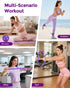 Set, 28 Home Pilates Essentials Kit for Women, Magic Circle Pilates Equipment Ring and Ball Resistance Bands Workout