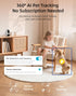 VIRTAVO 360 2Way 6 (2.4GHz/5GHz), Pet Camera Indoor for Dogs & Cats, PTZ Pet Monitor with Motion Tracking, DualLens