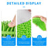 Pets(1pcs) Dog Bath Brush, Green Double-Sided Shampoo Massage Brush, Adjustable Collar Handle for Grooming Short