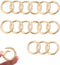 16-Pack Metal Round Carabiner Clips,Trigger Spring O Rings - for Purses, Collectible