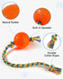 Dog Rope Toys with Squeaky Ball | Tug of War Dog Toy Ball on Rope for Small Medium Dogs to Keep Them Busy