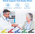 Set 5 FitBeast Finger Exerciser Resistance Clips for Hand Therapy, Grip Strength & Dexterity Ideal Finger Strengthener