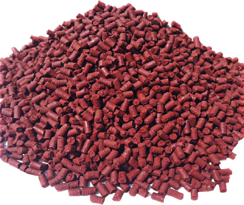 Aquatic Foods Inc. Beef Heart 1/8" x 5/16" Sinking Bits for Discus, Cichlids, Carnivores, Plecos,