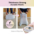 KropBom 20 Count 46" 19" Jumbo Cat litter Box Liners, x Extra Large Heavy Duty Litter Pan Liner Bags with Drawstring
