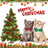 ADOGGYGO Christmas Cat Collar Breakaway with Bow Tie Bell, 2 Pack Red Green Plaid Xmas Kitten Collar