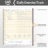 Fitness Journal Workout Planner, A4(8.5" x 11") Undated Journal & Log Book for Men & Women, Track Progress & Goals
