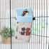 Wontee Small Pet Sleeping Pouch - Sleep Bag Warm Bed Hideout for Hamsters, Hedgehogs, Sugar Gliders, Squirrels, Pink Cat