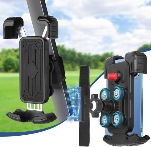 MOSNAI Golf Cart Magnetic Phone Holder Mount with Vibration Dampener, Anti-Shake Golf Cell