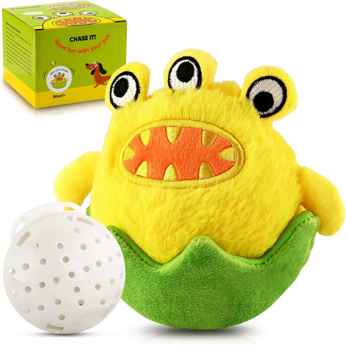 Petbobi Interactive Dog Toys Monster Active Ball - Battery Operated Squeaky Moving Balls for Small Medium Dogs