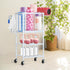 Weight Rack with Hooks for Home Gym, Yoga Mat Storage Organizer, Weight Storage Racks, Wheels for Dumbbell & Resistance