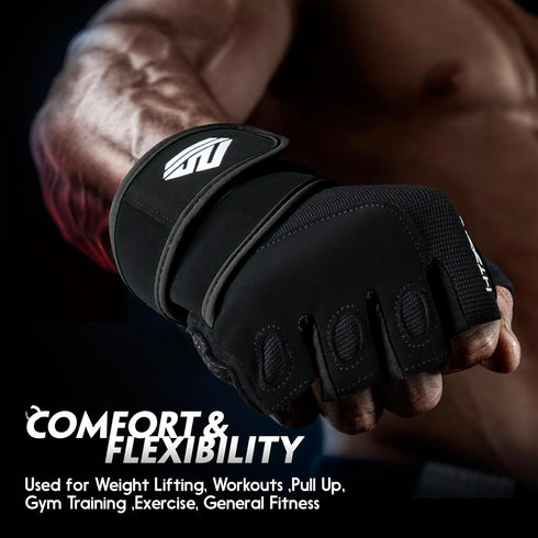 Workout Gloves Gym Gloves Weight Lifting Gloves for Men Women with Full Palm Pad,Strong Wrist Wraps Support,Enhanced