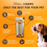 7-inch 1 Count Pork Chomps Dog Chew, Crunchy Bone, Chicken Flavor