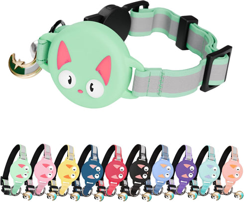 KittyTag Cat Collar with Airtag Holder, Breakaway Air Tag Collar for Apple airTag,