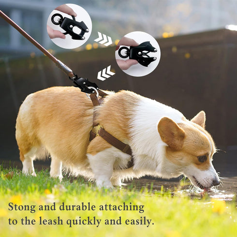 2 Pcs Frog Clip Dog Leash Clasp, Heavy Duty 360 Degree Swivel Clip Quick Release and Locking Buckle for Pet Collar