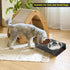 Elevated Cat Bowls, 5° Tilted Raised Metal Bowl with 2 Thick Stainless Steel 13.5 oz Bowls