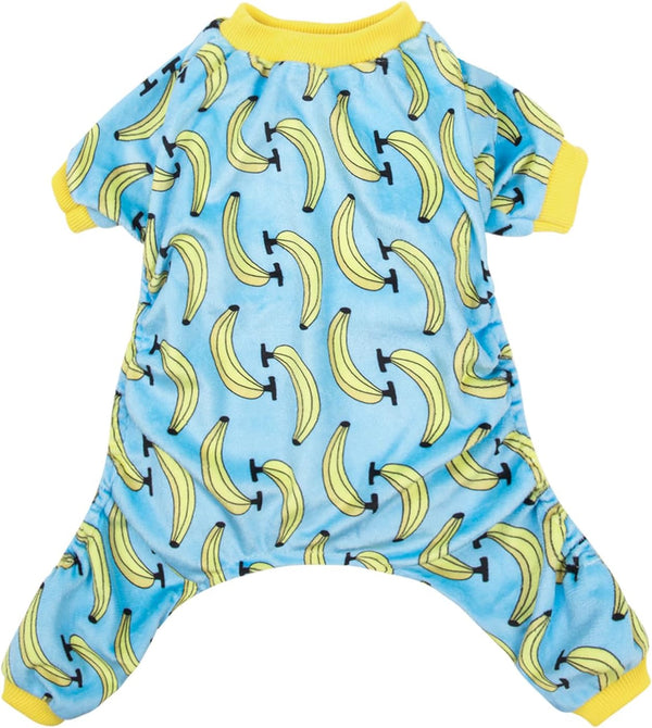 CuteBone Soft & Stretchy Dog Pajamas - Cozy Breathable Jumpsuit for Small Dogs - All-Season Easy-On Pullover Design P06S